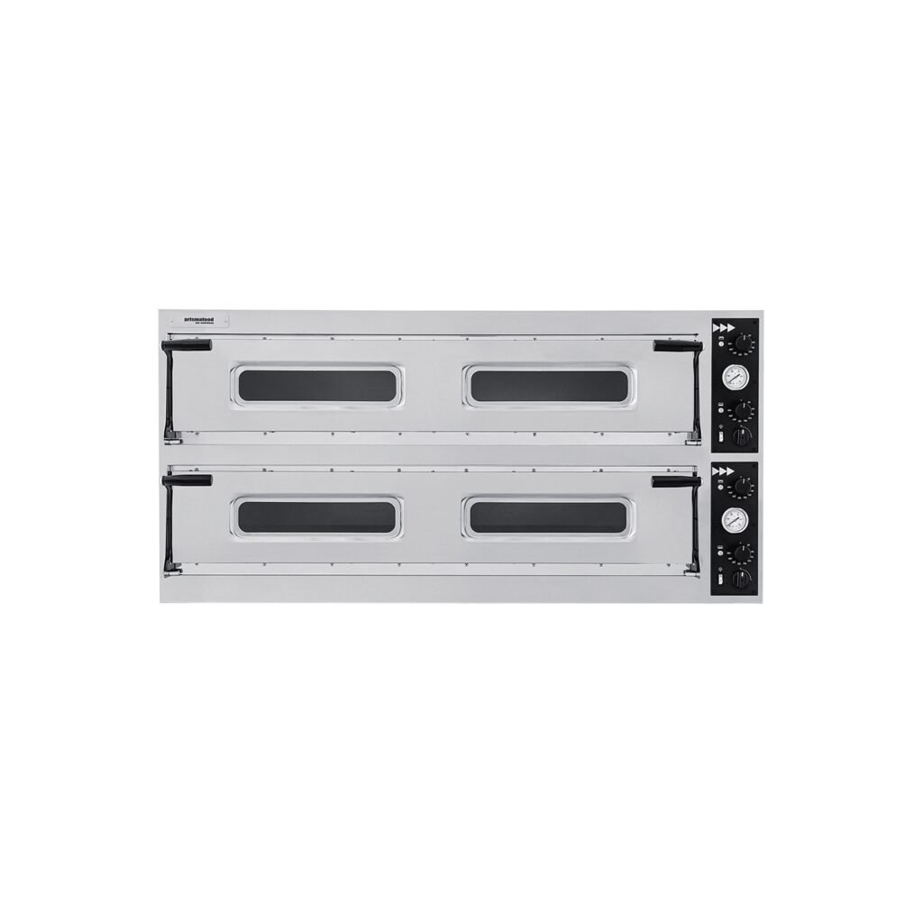 Home cuptor electric pizza si patiserie cu 2 camere trays 99 18 pizza 35cm 10 tavi 600x400mm usi cu geam