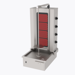 aparat shaorma / kebab pe electrica – 4 arzătoare, motor jos, atalay