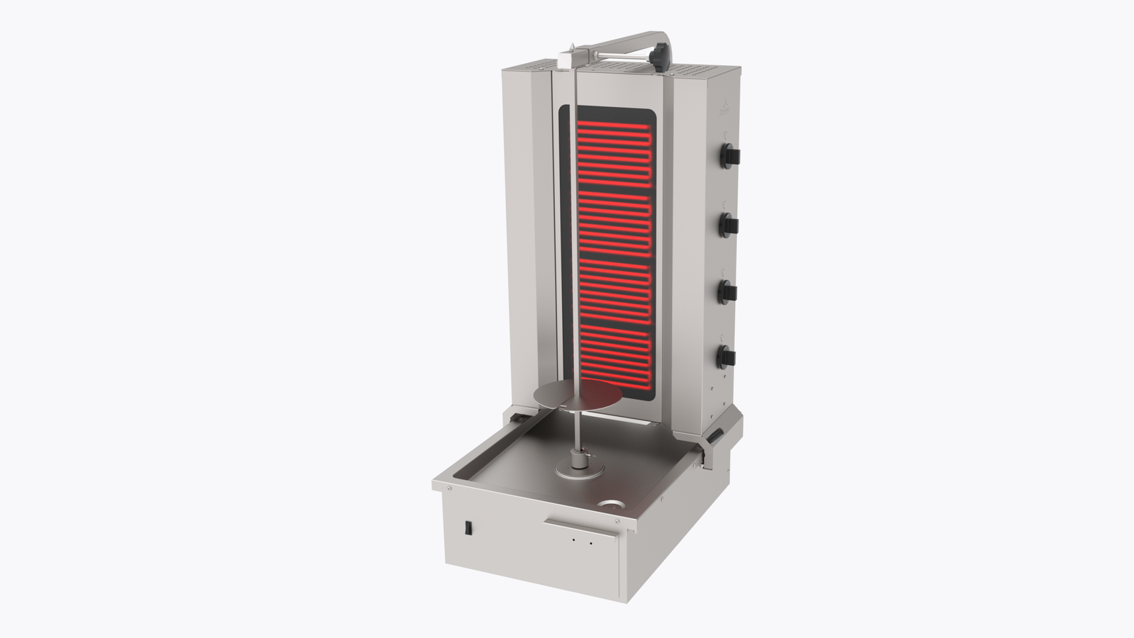 aparat shaorma / kebab pe electrica – 4 arzătoare, motor jos, atalay aparat shaorma / kebab pe electrica – 4 arzătoare, motor jos, atalay
